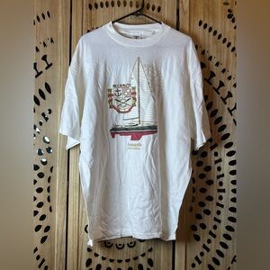 Vintage Annapolis Naval Academy CHES White Premium T-Shirt XXL 90’s Made in USA